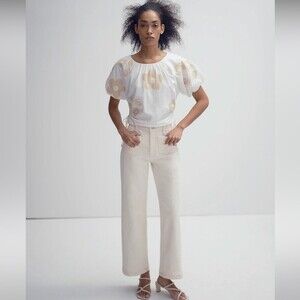 Madewell NWT “The Petite Perfect Vintage” Wide-Leg Jean Size 29P High Rise